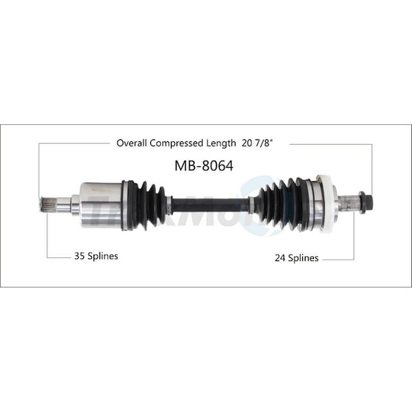 Surtrack Axle Cv Axle Shaft, Mb-8064 MB-8064 - main